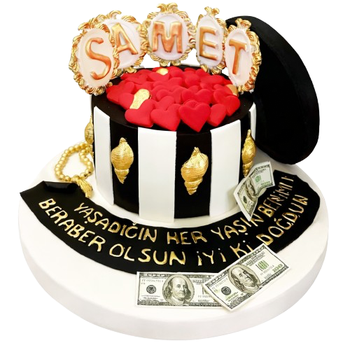 Kalpli Kutucuk Sevgili Pastası