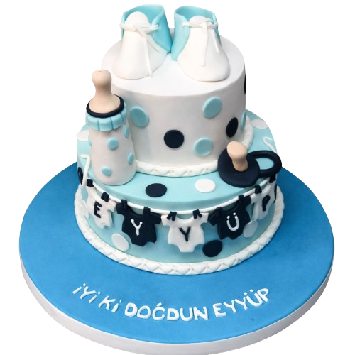 Yenidoğan Erkek Bebek Pastası
