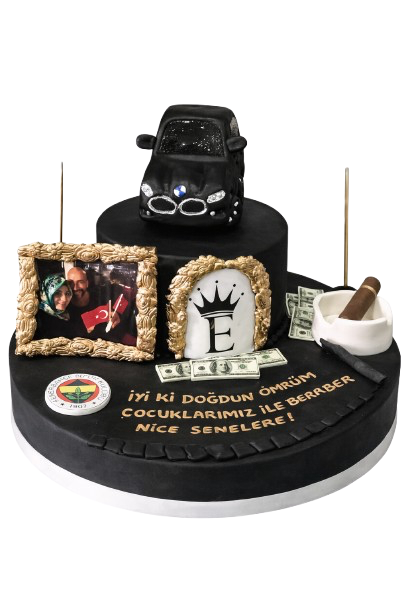 Arabalı Big Boss Butik Pastası