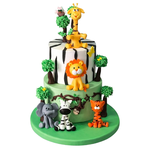 Sevimli Hayvan Dostları Pastası