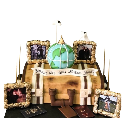 Bavulda Yolculuk Doğum Günü Pastası