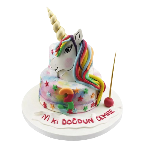 Unicorn Hayal Dünyası Pastası