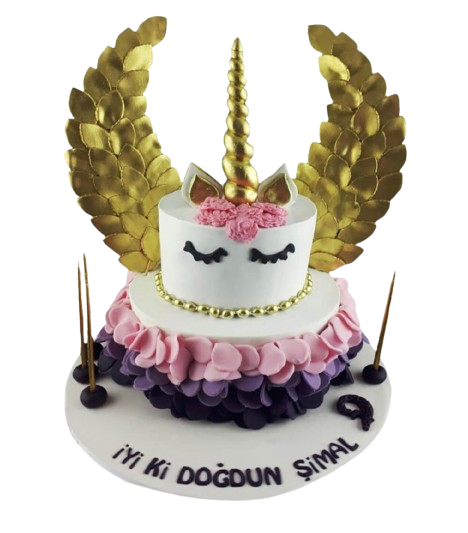 Kanatlı Unicorn Pastası