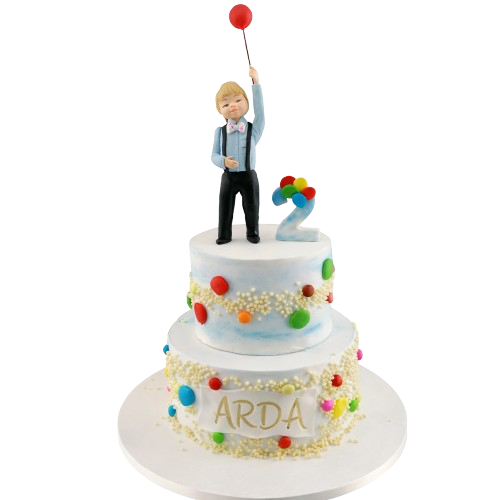 Figürlü 2 Yaş Doğum Günü Pastası