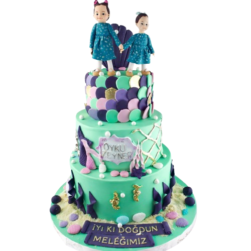 İkizler Doğum Günü Pastası