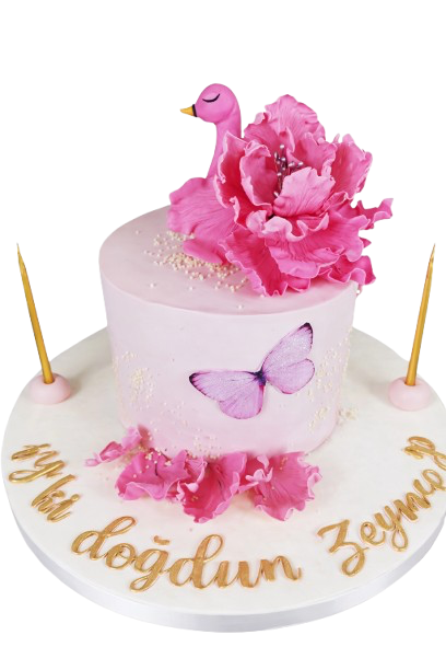 Flamingo Konseptli Doğum Günü Pastası
