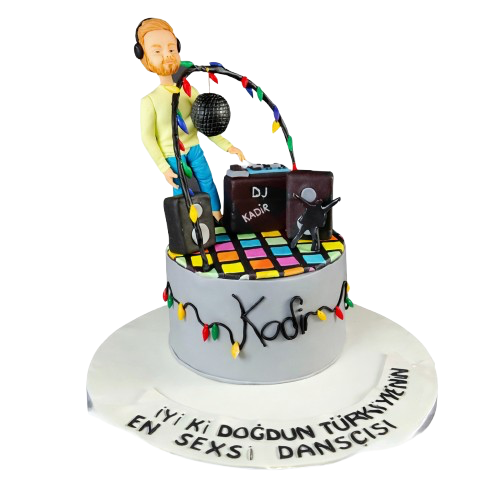 Dj Konseptli Doğum Günü Pastası