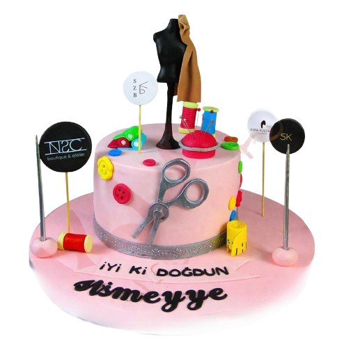 Modelist ve Terzi Doğum Günü Pastası