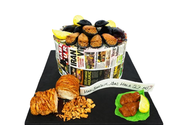 Midye ve Kokoreç Konseptli Doğum Günü Pastası