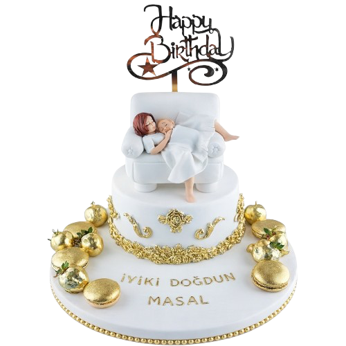 Anne ve Bebek Doğum Günü Pastası