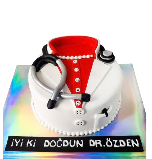 Kadın Doktor Doğum Günü Pastası