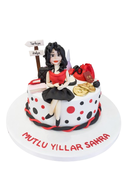 Genç Kız Figürlü Pasta