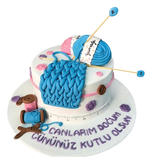 Örgücü Kadın Doğum Günü Pastasıı