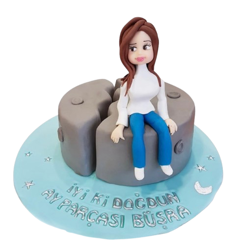 Ay Parçası Doğum Günü Pastası