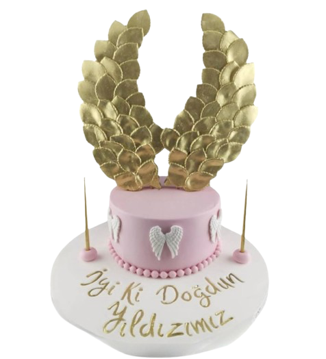Altın Kanatlı Özel Tasarım Pasta