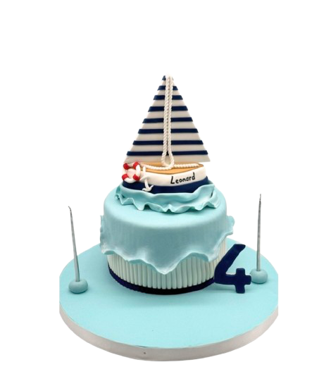 Yelkenli Doğum Günü Pastası