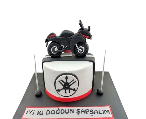 Motor Tutkunu Doğum Günü Pastası