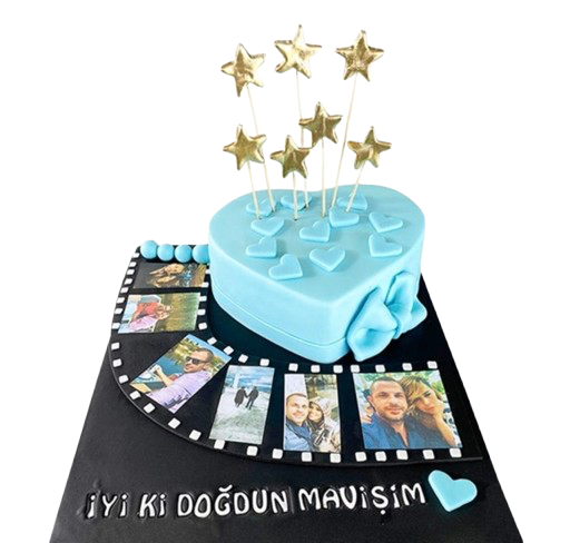 Aşkın Kalbi Doğum Günü Pastası