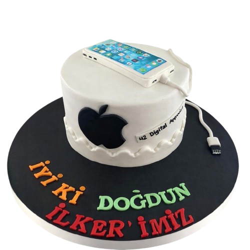 Apple Yazılımcısı Doğum Günü Pasta