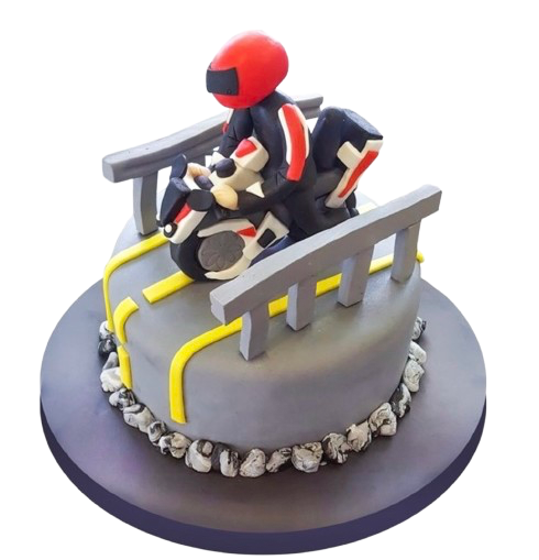 Motorcu Doğum Günü Pastası