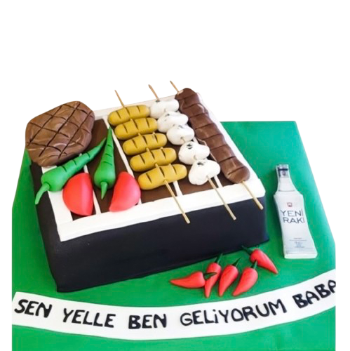 Izgara Keyfi Doğum Günü Pastası