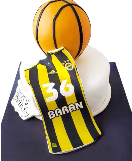 Basketbol Temalı Fenerbahçe Pastası