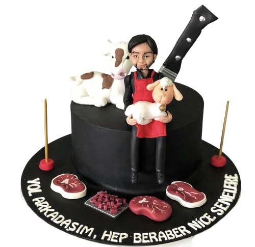 Kasap Adam Doğum Günü Pastası