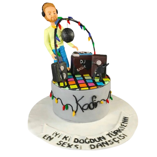 Dj Konseptli Doğum Günü Pastası