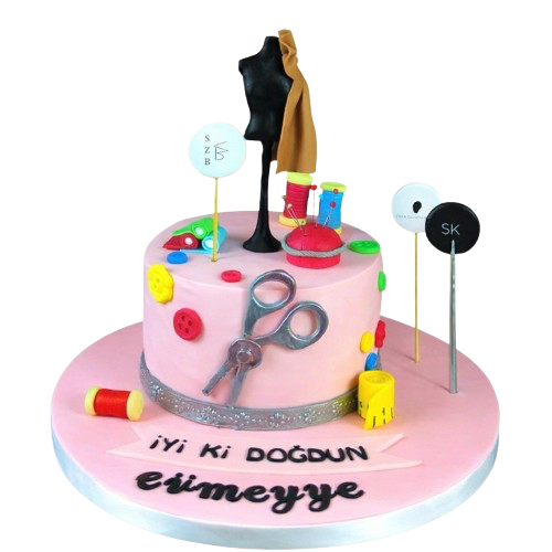 Modelist ve Terzi Doğum Günü Pastası