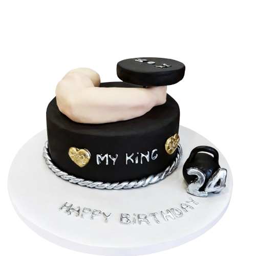 King Vücut Geliştirici Pastası