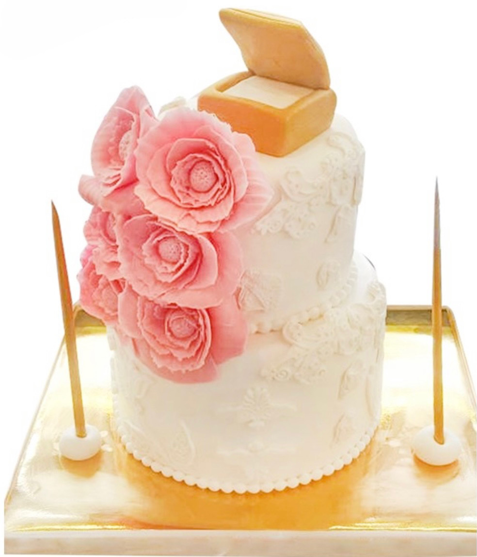 Evlenme Teklifi Nişan Pastası