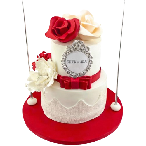 Güllü Söz Nişan Pastası