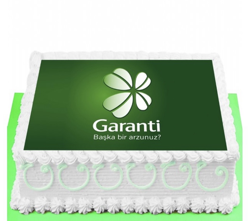 Garanti Bankası Resimli Pasta