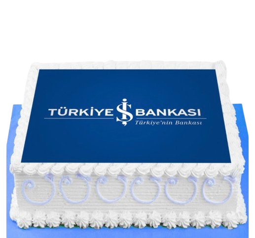 Türkiye İş Bankası Resimli Pasta